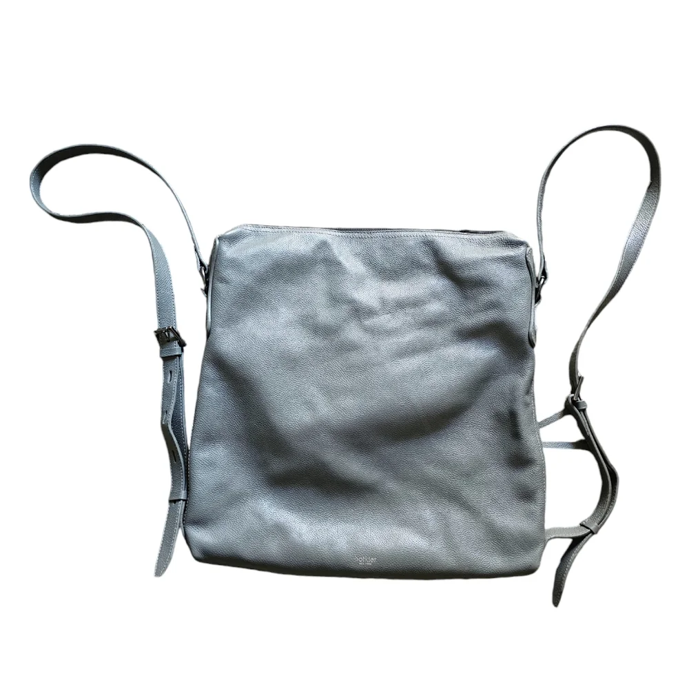 Botkier gray leather‎ minimalist backpack